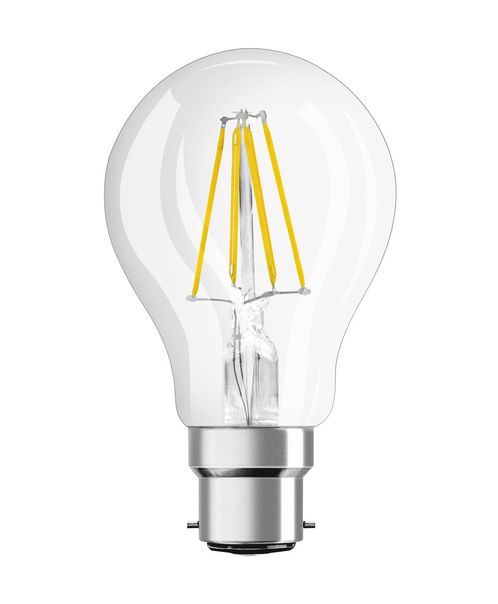 OSRAM LED Lampe LED Retrofit CLASSIC A 6.5W 827 Clear B22d, 806 lm, 2700 K, Warmweiß-LEDVANCE Shop