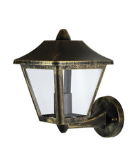 OSRAM ENDURA Wandleuchte Alu Schwarz-Gold für Außen, IP44