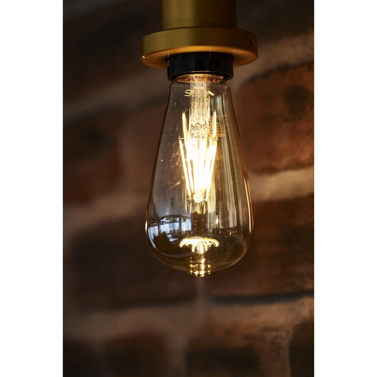 OSRAM VINTAGE 1906® LED Lampe LED CLASSIC GLOBE 4W 820 Gold E27 Silver Socket, 300 lm, 2000 K, Warm Comfort Light-LEDVANCE Shop