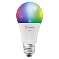 LEDVANCE SMART+ WiFi Classic Multicolour in A-Form, LED-Lampe, Matt, 9 W, (ex 60 W), 806 lm, RGBW, von 2700 bis 6500 K, Wifi, Smartspeaker-Kompatibel, Dimmbar, 3er