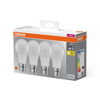 OSRAM LED Lampe LED BASE CLASSIC A LED Lampe 8W 827 Frosted B22d, 806 lm, 2700 K, Warmweiß, 4er Pack-LEDVANCE Shop