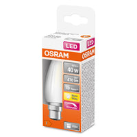 OSRAM LED Lampe LED Retrofit CLASSIC B DIM 4.8W 82 Frosted B22d, 470 lm, 2700 K, Warmweiß-LEDVANCE Shop