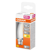 OSRAM LED Lampe LED Retrofit CLASSIC B 4W 827 Frosted B22d, 470 lm, 2700 K, Warmweiß-LEDVANCE Shop