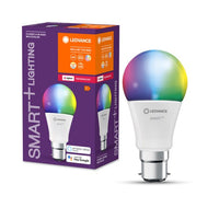 LEDVANCE Smart+ Lampe mit ZigBee Technologie, 9W, A60, matt, Lichtfarbe RGBW einstellbar, 806lm,  Sockel B22D