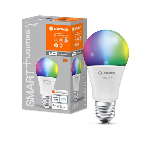 LEDVANCE SMART+ WIFI LED-Lampe, weiße Frost-Optik, 9W, 806lm