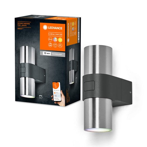 LEDVANCE SMART+ Outdoor WiFi-Wandleuchte 10W, 800lm, silber