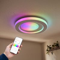OSRAM SMART+ Matter Deckenleuchte Ceiling Weiß, 3000-6500, RGBTW, 1000 lm, 24 W, 29 cm Durchmesser