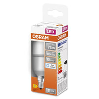 OSRAM LED STAR STICK Lampe matt (ex 75W) 10W / 6500K Kaltweiß E14