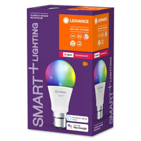 LEDVANCE Smart+ Lampe mit ZigBee Technologie, 9W, A60, matt, Lichtfarbe RGBW einstellbar, 806lm,  Sockel B22D
