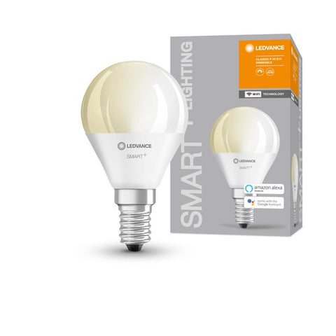 LEDVANCE Wifi SMART+ LED Lampe Mini Bulb dimmbar (ex 40W) 5W / 2700K Warmweiß E14