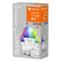 LEDVANCE Wifi SMART+ Classic LED Lampe RGBW mehrfarbig (ex 100W) 14W / 2700-6500K E27 3er