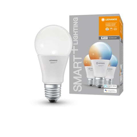 LEDVANCE Wifi SMART+ Classic LED Lampe Tunable Weiß (ex 60W) 9W / 2700-6500K E27 3er