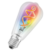 LEDVANCE Wifi SMART+ LED-Lampe Filament Edison 30 RGBW mehrfarbig (ex 60W) 4,5W E27