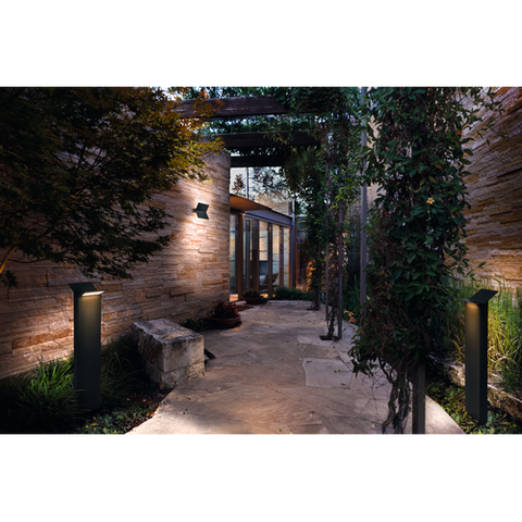 LEDVANCE Wand- und Deckenleuchte LED: für Boden, ENDURA STYLE BAT / 9,50 W, 220…240 V, Ausstrahlungswinkel: 120, Warm weiß, 3000 K, Gehäusematerial: Aluminium, IP44
