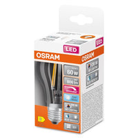 OSRAM Dimmbare LED-Lampe LED SUPERSTAR+ CL A FIL 60 dim 5,8W/940 E27 CRI90 BOX, E27