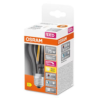 OSRAM Dimmbare LED-Lampe LED SUPERSTAR+ CL A FIL 75 dim 7,5W/927 E27 CRI90 BOX, E27