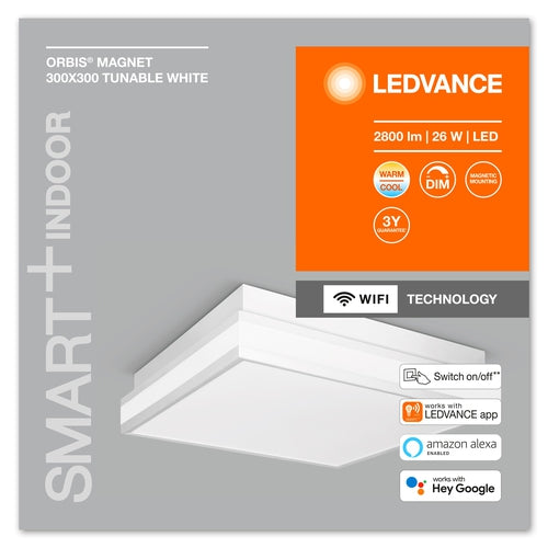 LEDVANCE ORBIS MAGNET SMART+ WiFi Deckenleuchte | 60x30 Cm, Dimmbar, 42W, 4200 Lumen | Alexa & Google Kompatibel