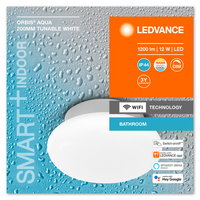 LEDVANCE Wifi SMART+ ORBIS LED AQUA Bad Deckenleuchte 20cm Tunable Weiß 12W / 3000-6500K
