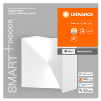LEDVANCE Wifi SMART+ ORBIS SWAN LED Wandleuchte 20x20cm Tunable Weiß 23W / 3000-6500K weiß