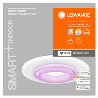 LEDVANCE Wifi SMART+ ORBIS RUMOR LED RGBW mehrfarbig Deckenleuchte 50cm Tunable Weiß 32W / 2700-6500K