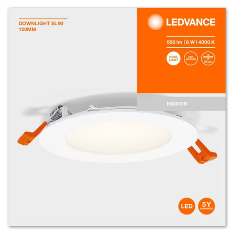 LEDVANCE RECESS SLIM DOWNLIGHT LED Deckenleuchte 220…240V 8W / 4000K Kaltweiß