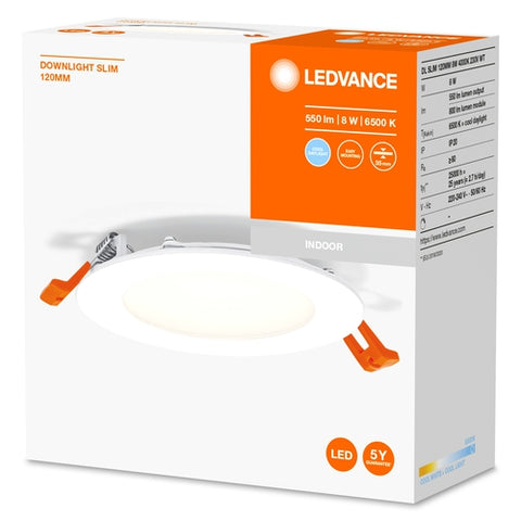 LEDVANCE RECESS SLIM DOWNLIGHT LED Deckenleuchte 220…240V 8W / 6500K Kaltweiß