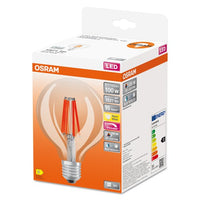 OSRAM Dimmbare FILAMENT LED-Lampe LED SUPERSTAR+ CL GLOBE95 FIL 100 dim 11W/927 E27 CRI90 BOX, E27