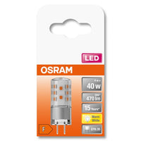 OSRAM LED Lampe PIN 12V klar (ex 40W) 4W / 2700K Warmweiß GY6.35
