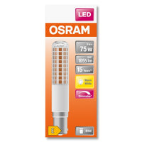 OSRAM LED SPECIAL T SLIM Lampe dimmbar (ex 75W) 9W / 2700K Warmweiß B15d