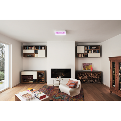 LEDVANCE Wifi SMART+ ORBIS STELLA LED RGBW mehrfarbig Deckenleuchte 48,5x48,5cm Tunable Weiß 32W / 2700-6500K
