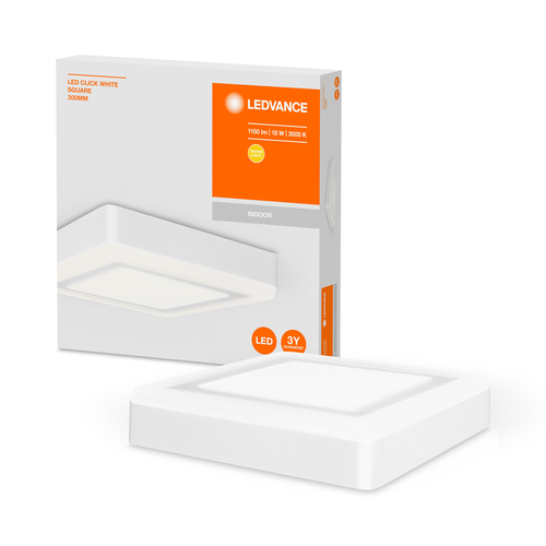 LEDVANCE LED CLICK White SQ 300 mm 18 W-Deckenleuchten-LEDVANCE Shop