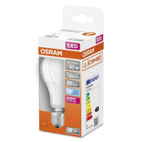 OSRAM Star+ LED-Lampe mit Niedervolt für E27-Sockel, matte Optik ,Kaltweiß (4000K), 600 Lumen, Ersatz für herkömmliche 45W-Leuchtmittel, nicht dimmbar, , E27, 1-er Pack