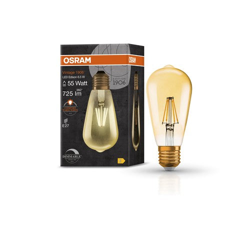 OSRAM Vintage 1906® Filament LED Lampe dimmbar (ex 55W) 7W / 2500K E27