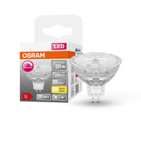 OSRAM Superstar Reflektorlampe klares Glas ,Warmweiß (2700K), 230 Lumen, Ersatz für herkömmliche 20W-Leuchtmittel, dimmbar GU5.3