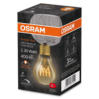 OSRAM Vintage 1906 LED-Lampe, Gold-Tönung, 4,8W, 400lm, E27