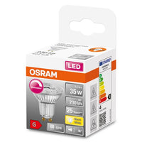 OSRAM Superstar Reflektorlampe, klares Glas ,Warmweiß (2700K), 230 Lumen, Ersatz für herkömmliche 35W-Leuchtmittel, dimmbar GU10