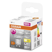 OSRAM Dimmbare PAR16 LED Reflektorlampe Warmweiß (2700K) hoher Farbwiedergabeindex mit CRI90, Ersatz für herkömmliche 50W Spots GU10