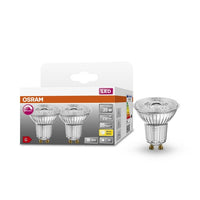 OSRAM Dimmbare PAR16 LED Reflektorlampe mit GU10 Sockel, Warmweiss (2700K), Glas Spot, 3.7W, Ersatz für 35W-Reflektorlampe, LED SUPERSTAR PAR16