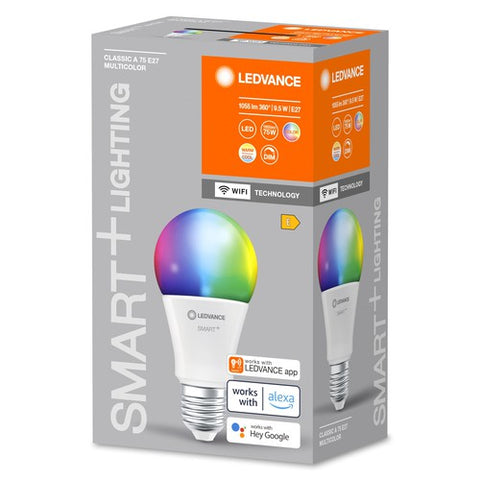 LEDVANCE SMART+ WIFI LED-Lampe, Frost-Optik, 9,5W, 1055lm