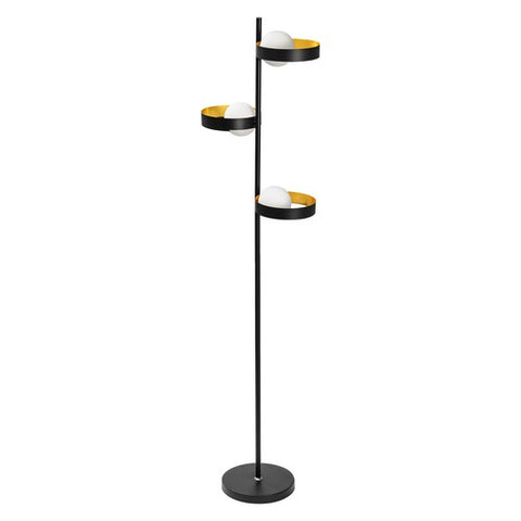 LEDVANCE DECOR Memphis Stehleuchte, schwarz/gold, G9-Sockel