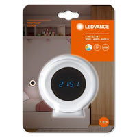 LEDVANCE NIGHTLUX Digitale Uhr & Nachtlicht, weiß, 0,3W, 5lm