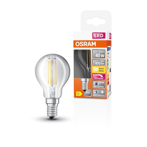 OSRAM FILAMENT LED-Lampe LED SUPERSTAR+ CL P FIL 40 dim 3,4W/940 E14 CRI90 BOX