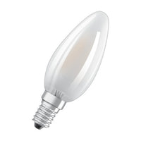 OSRAM Retrofit Classic B LED Lampe Kerzenform matt (ex 40W) 4W / 4000K Kaltweiß E14