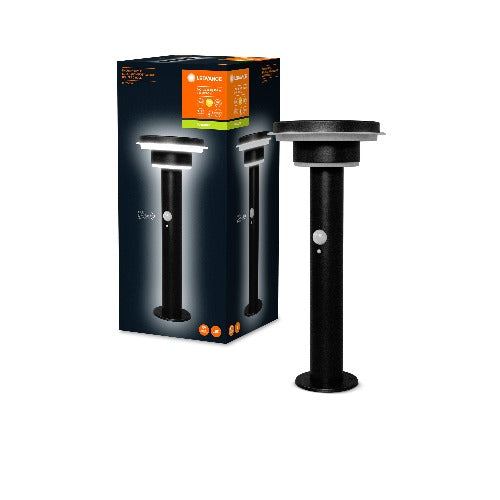LEDVANCE ENDURA® Style Circle Double Solar Sockel LED Wegeleuchte mit Sensor 6W / 3000K Schwarz-Wege- & Pollerleuchten-LEDVANCE Shop