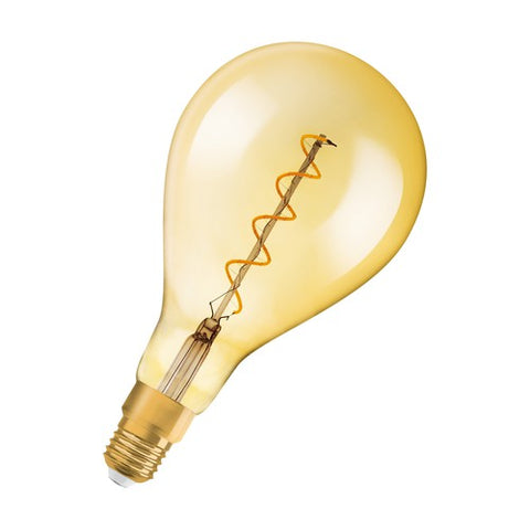OSRAM Vintage 1906® LED Lampe dimmbar (ex 28W) 5W / 2000K Warmweiß E27 Gold Optik