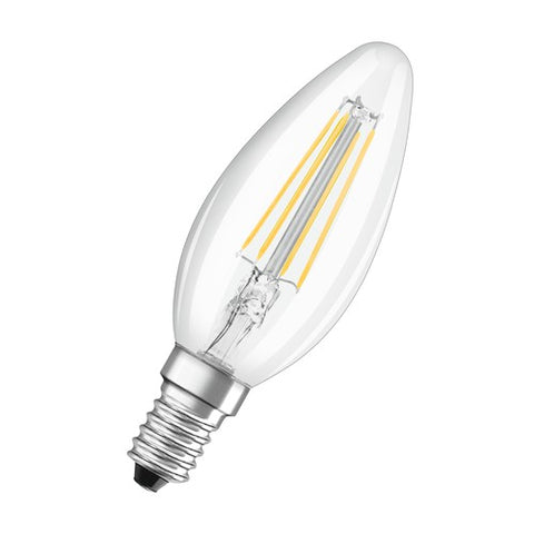 OSRAM Classic B LED Lampe three step dimmbar Kerzenform (ex 40W) 4W / 2700K Warmweiß E14