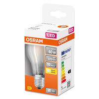 OSRAM LED Retrofit Classic A LED Lampe matt (ex 40W) 4W / 2700K Warmweiß E27