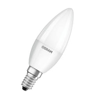 OSRAM LED Base LED Lampe Kerzenform matt (ex 40W) 5,5W / 2700K Warmweiß E14 4er Pack