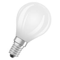 OSRAM LED BASE RETRO MATT CLP LED-Lampen, klassische Miniballform 6W E14 827, 3er Pack