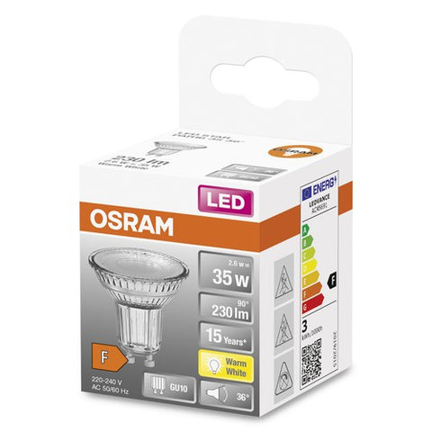 OSRAM LED STAR PAR16 LED Spot (ex 35W) 26W / 2700K Warmweiß GU10